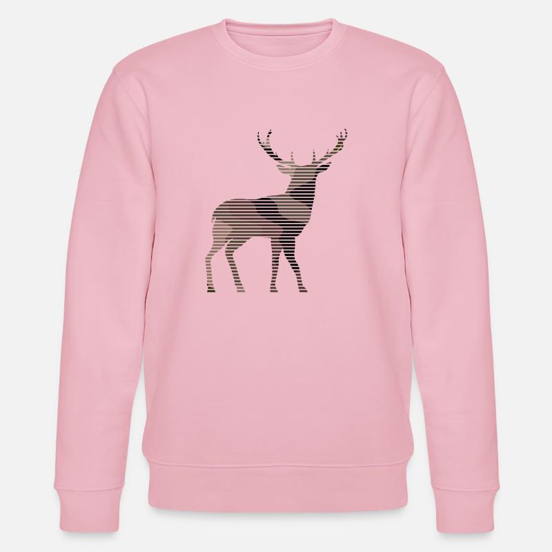 Hirsch - Stanley/Stella Unisex Bio-Sweatshirt CHANGER  - Hellrosa