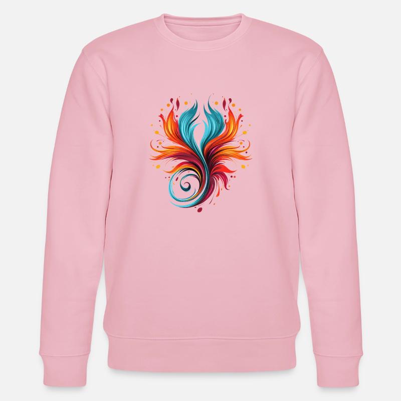 Farbwirbel - Stanley/Stella Unisex Bio-Sweatshirt CHANGER  - Hellrosa