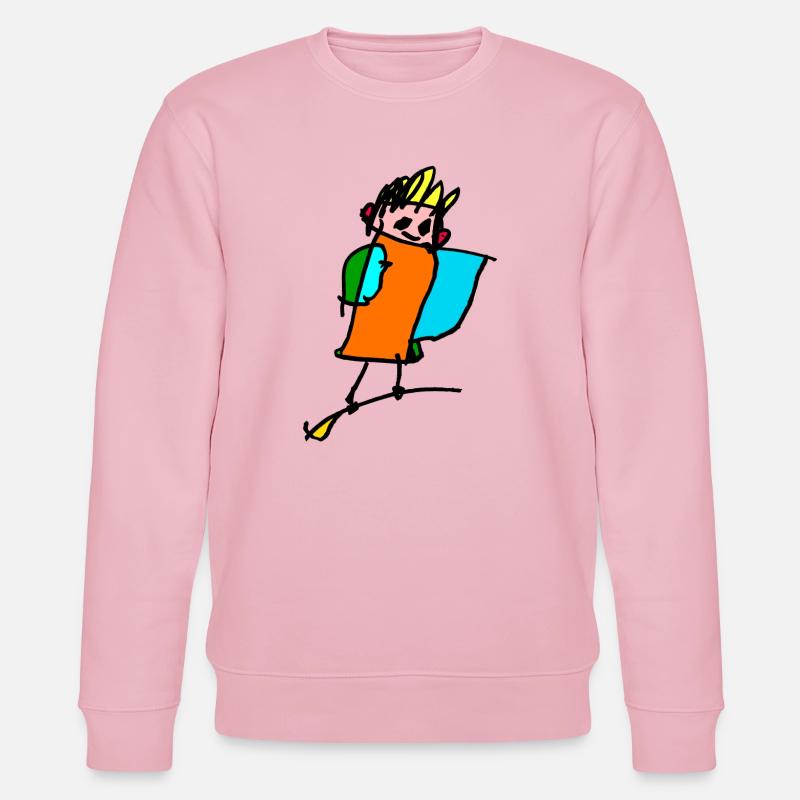 petite sorcière sur le balai - Sweat bio CHANGER Stanley/Stella Unisexe - rose pâle