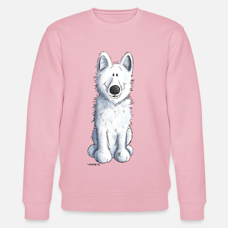 Schweizer Schäferhund - Stanley/Stella Unisex Bio-Sweatshirt CHANGER  - Hellrosa