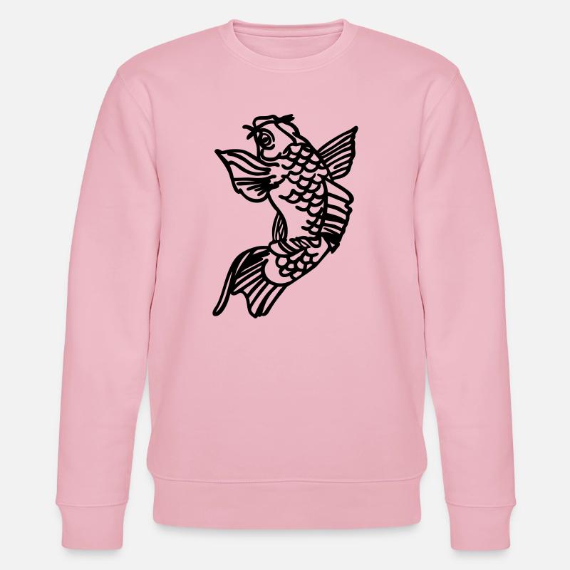 Koi Karpfen - Stanley/Stella Unisex Bio-Sweatshirt CHANGER  - Hellrosa