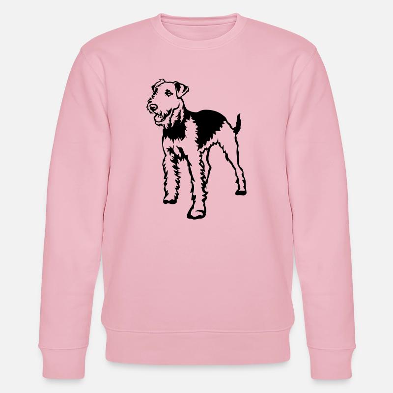 Airedale Terrier - Stanley/Stella Unisex Bio-Sweatshirt CHANGER  - Hellrosa