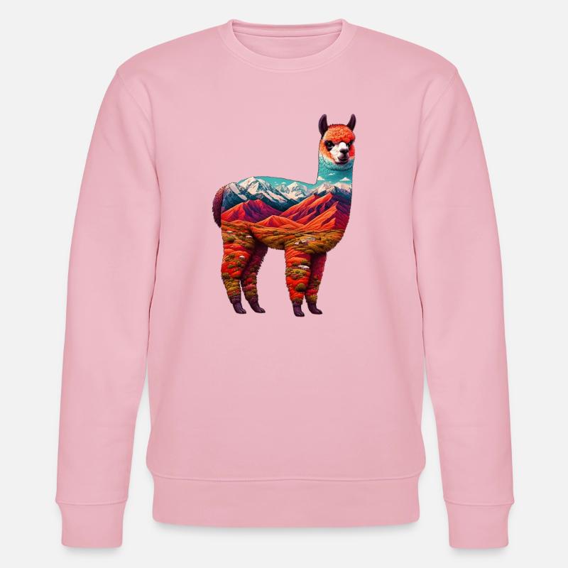 Alpaka - Stanley/Stella Unisex Bio-Sweatshirt CHANGER  - Hellrosa