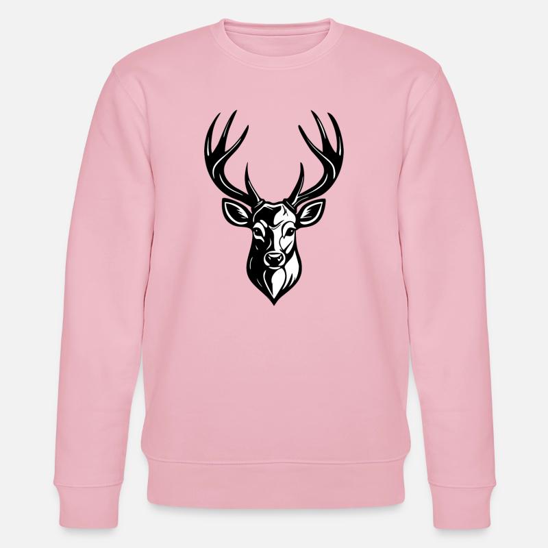 HIRSCHKOPF - Stanley/Stella Unisex Bio-Sweatshirt CHANGER  - Hellrosa