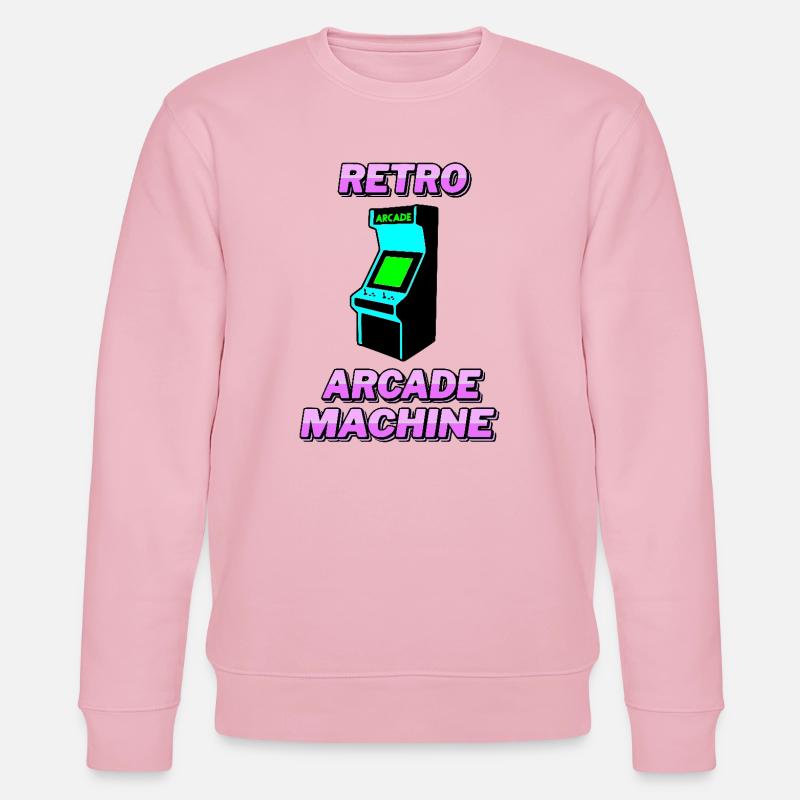 Retro-Arcade-Automat - Stanley/Stella Unisex Bio-Sweatshirt CHANGER  - Hellrosa