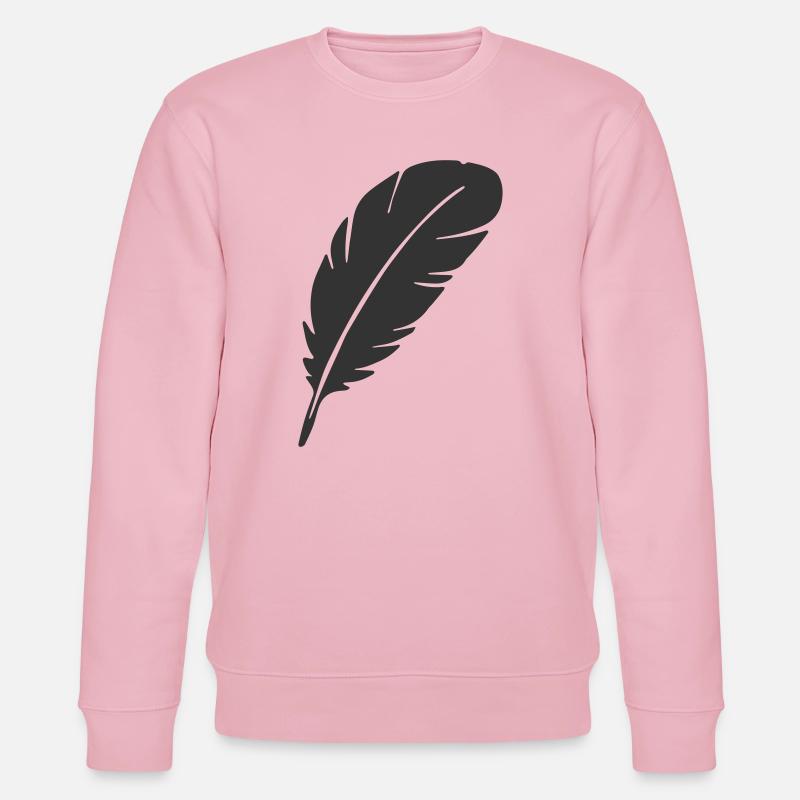 Conception élégante de silhouette de plume - Sweat bio CHANGER Stanley/Stella Unisexe - rose pâle