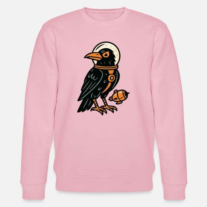 Raben-Comics-Stil - Stanley/Stella Unisex Bio-Sweatshirt CHANGER  - Hellrosa