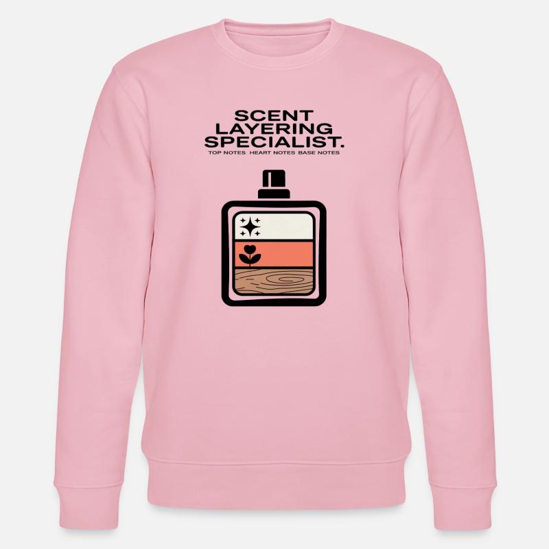 Scent Layering Top Heart Base Notes - Stanley/Stella Unisex Bio-Sweatshirt CHANGER  - Hellrosa