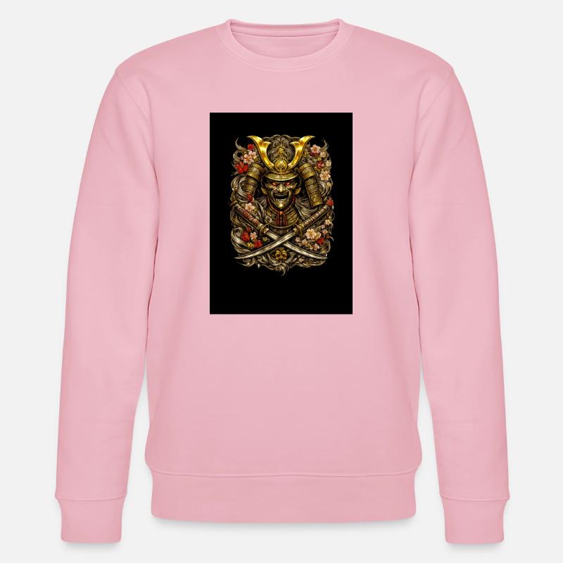 Samurai-Blütenhelm - Stanley/Stella Unisex Bio-Sweatshirt CHANGER  - Hellrosa