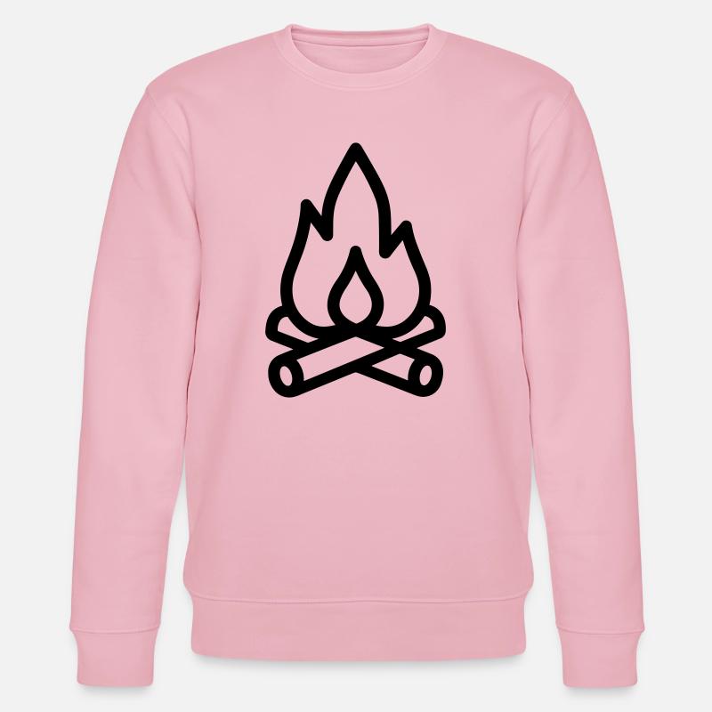 feu de camp - Sweat bio CHANGER Stanley/Stella Unisexe - rose pâle