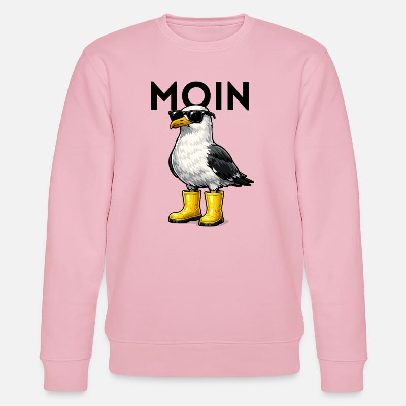 Moin Moewe  - Stanley/Stella Unisex Bio-Sweatshirt CHANGER  - Hellrosa