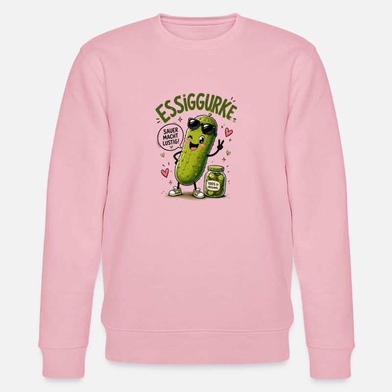 Essiggurke mit Stil - Stanley/Stella Unisex Bio-Sweatshirt CHANGER - Hellrosa