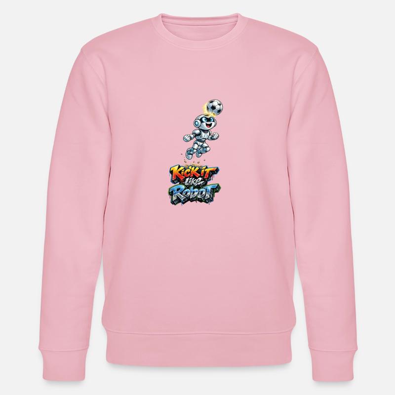 Header Robot - Stanley/Stella CHANGER Unisex Organic Sweatshirt - cotton pink