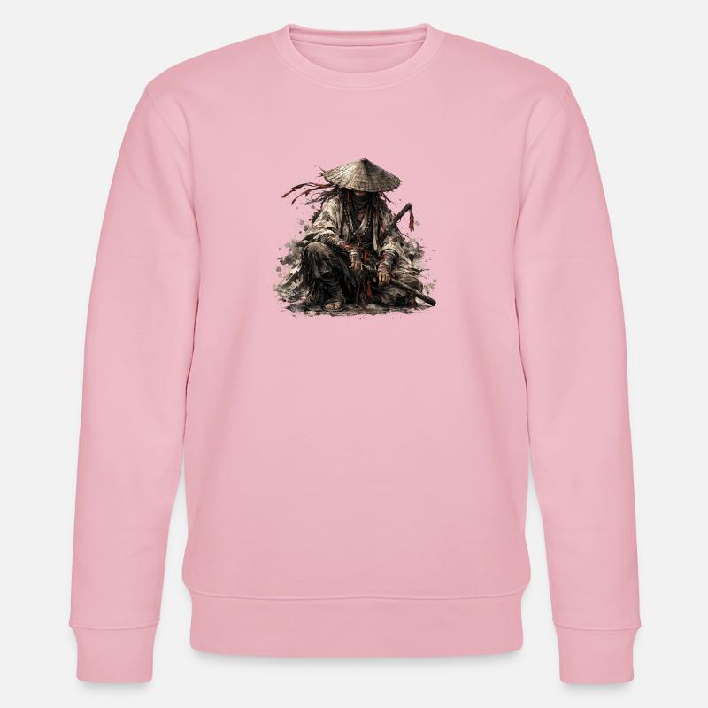 Shadow Ronin Samurai - Stanley/Stella CHANGER Unisex Organic Sweatshirt - cotton pink
