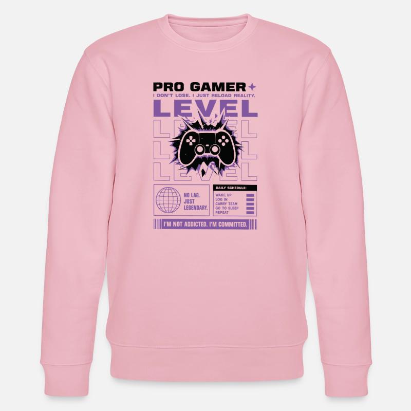 Pro Gamer Level Up Controller Design - Stanley/Stella Unisex Bio-Sweatshirt CHANGER - Hellrosa