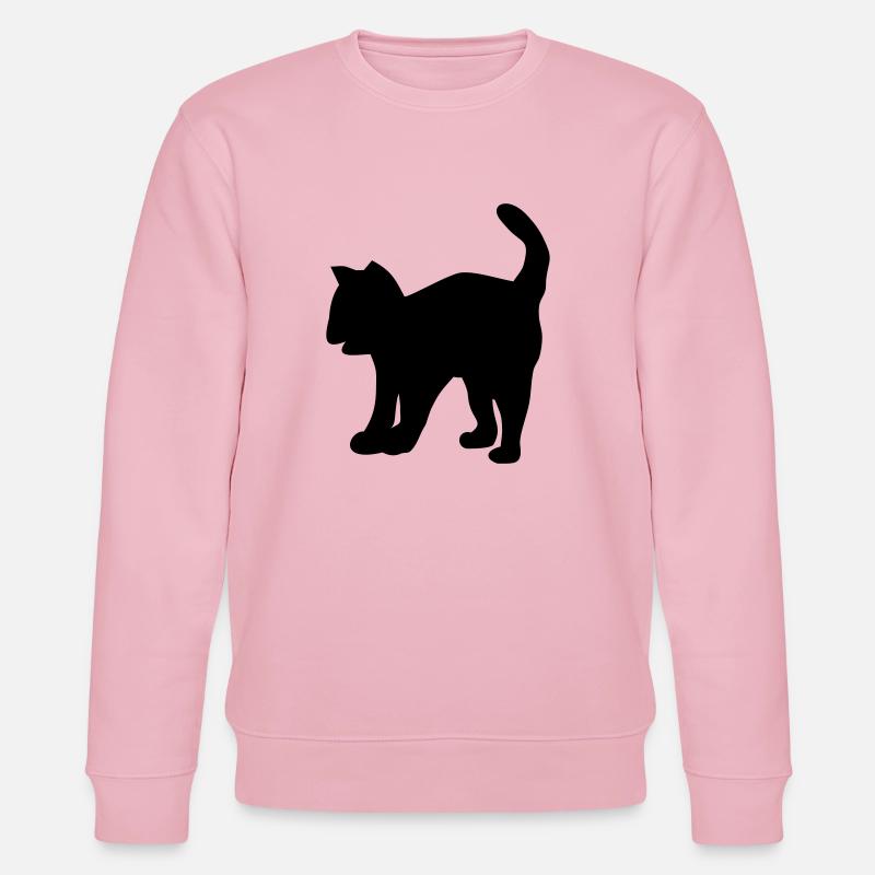 katze - Stanley/Stella Unisex Bio-Sweatshirt CHANGER  - Hellrosa