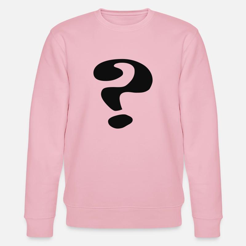 questionmark / Fragezeichen / point - Stanley/Stella Unisex Bio-Sweatshirt CHANGER  - Hellrosa