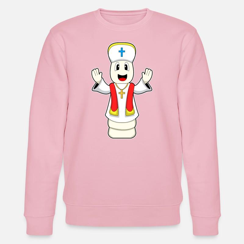 Chess Piece Bishop Chess - Stanley/Stella CHANGER Unisex Organic Sweatshirt - cotton pink