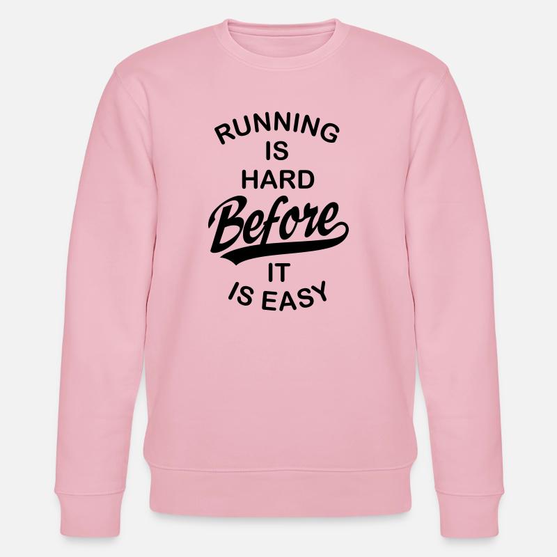 courir - Sweat bio CHANGER Stanley/Stella Unisexe - rose pâle