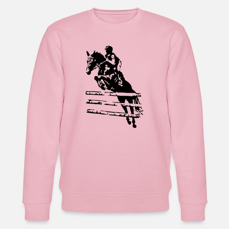 Springreiter Reiter - Stanley/Stella Unisex Bio-Sweatshirt CHANGER  - Hellrosa