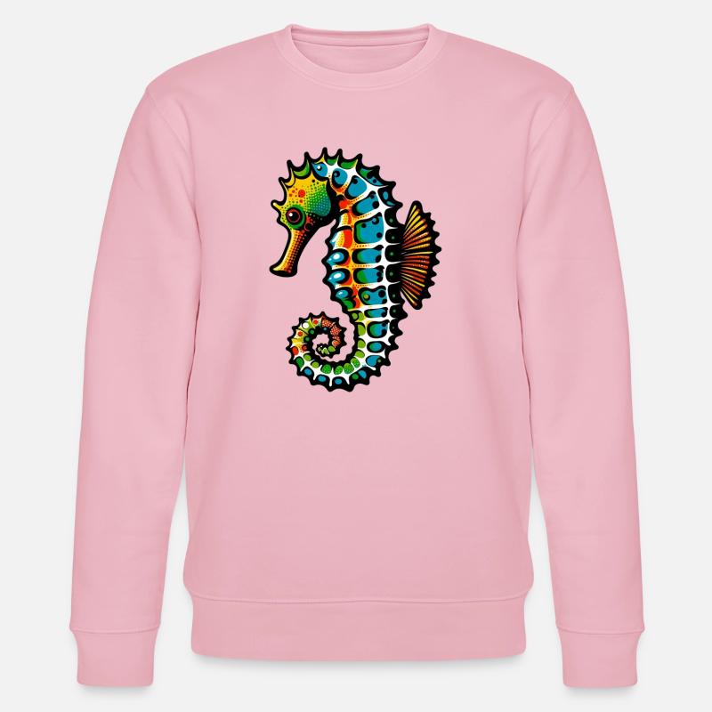 Seepferdchen - Stanley/Stella Unisex Bio-Sweatshirt CHANGER  - Hellrosa