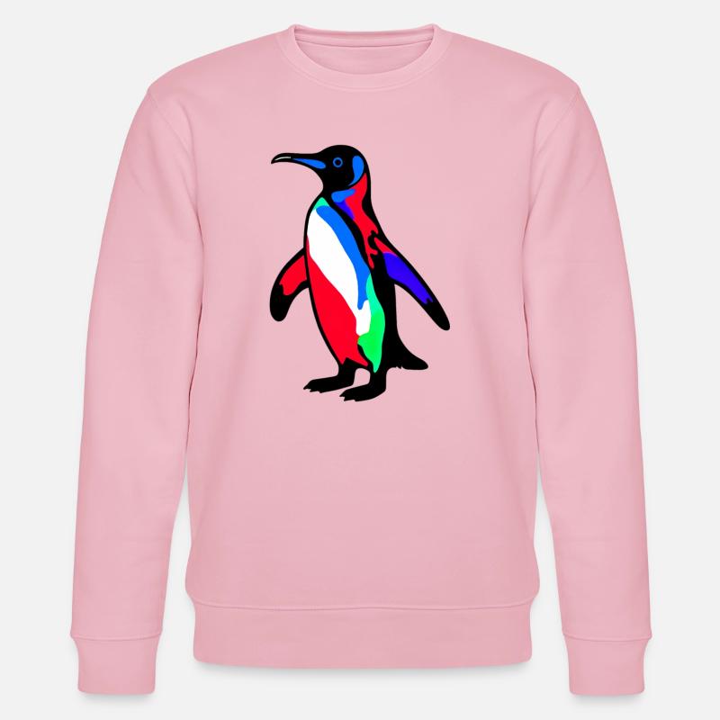 Pinguin - Stanley/Stella Unisex Bio-Sweatshirt CHANGER - Hellrosa