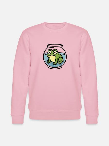 Frog in a Bowl - Stanley/Stella CHANGER Unisex Organic Sweatshirt - cotton pink