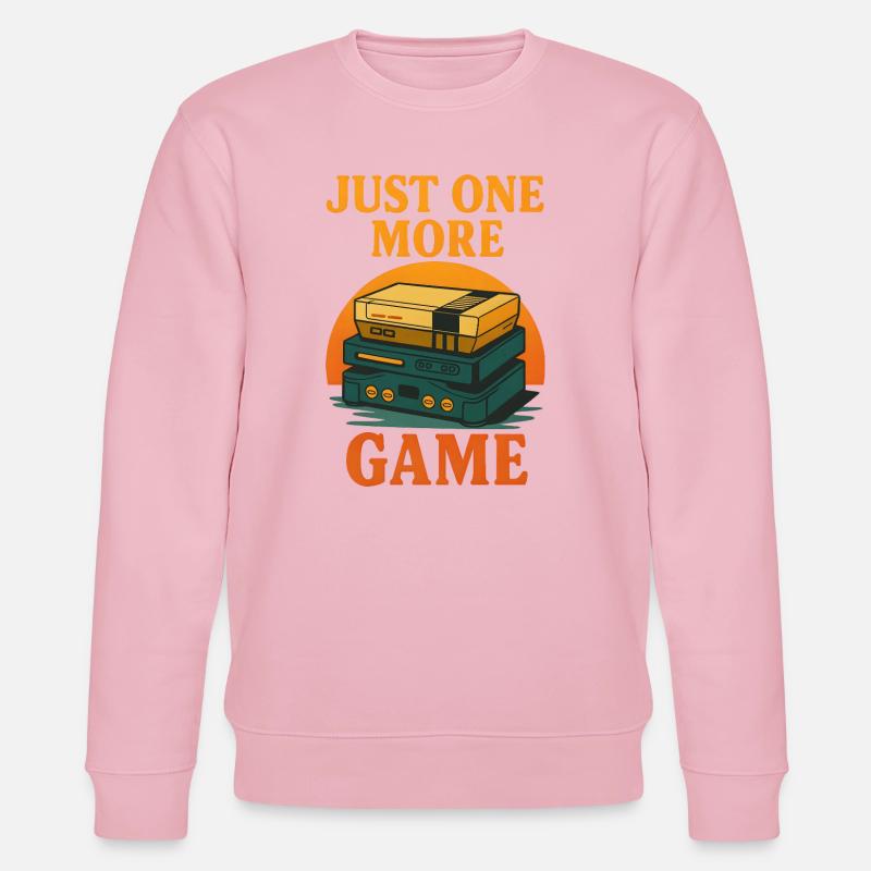 Retro Videospiel-Design mit Statement - Stanley/Stella Unisex Bio-Sweatshirt CHANGER  - Hellrosa