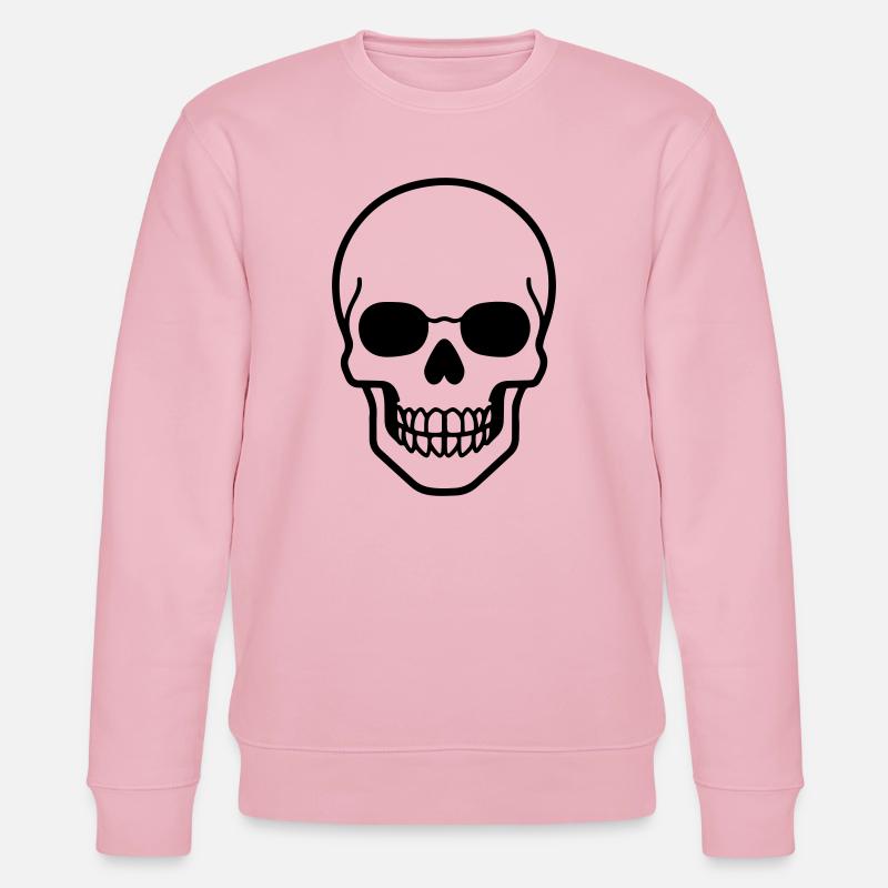 Skeleton Comic - Stanley/Stella CHANGER Unisex Organic Sweatshirt - cotton pink