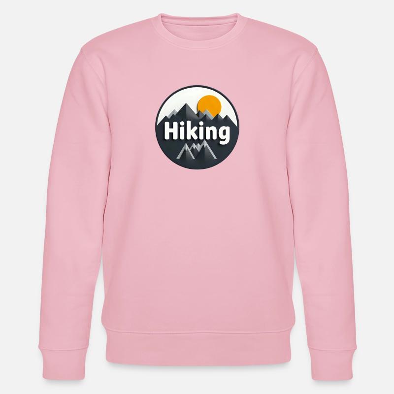Abenteuerlicher Bergwander-Design - Stanley/Stella Unisex Bio-Sweatshirt CHANGER  - Hellrosa