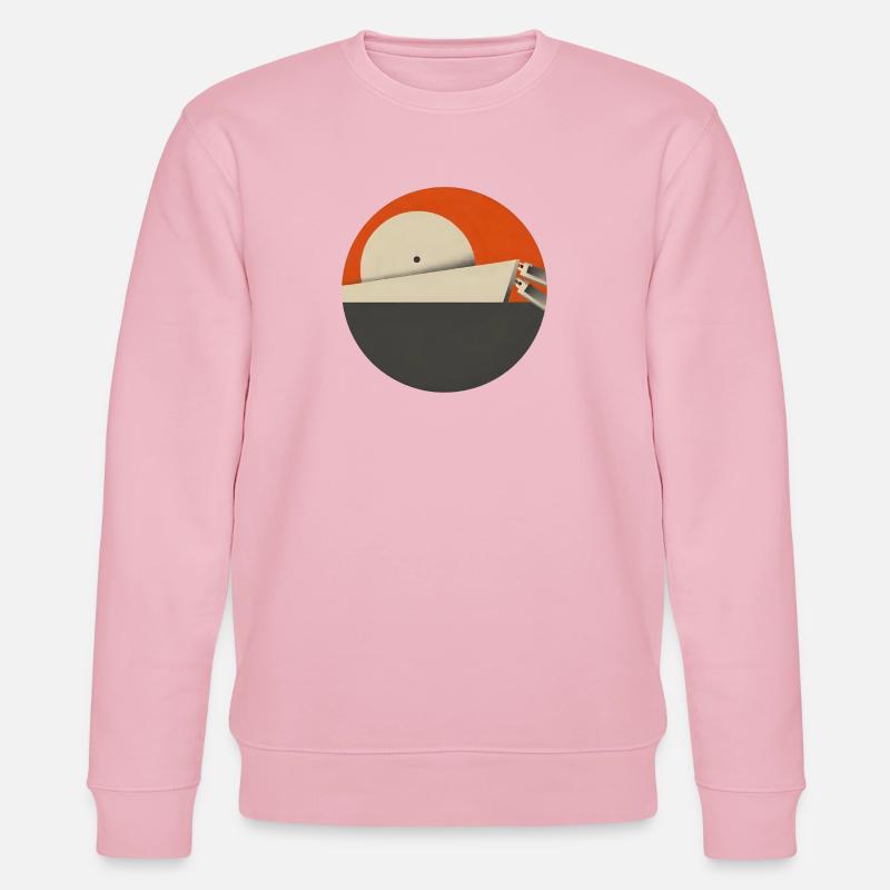 Abendrot Mit Geometrischem Minimalismus - Stanley/Stella Unisex Bio-Sweatshirt CHANGER  - Hellrosa