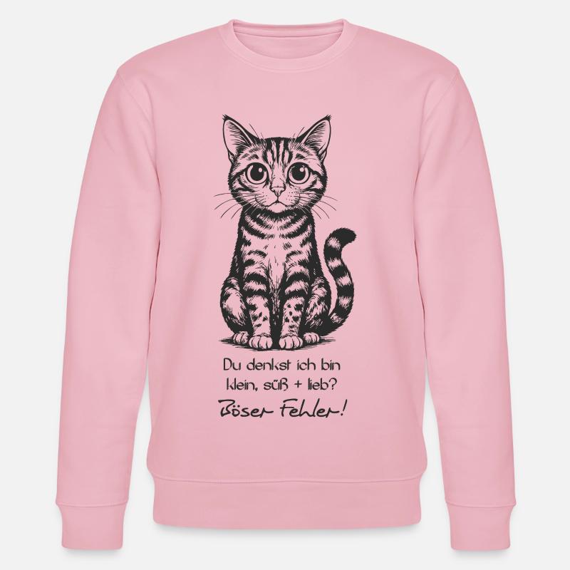 Du denkst ich bin... - Stanley/Stella Unisex Bio-Sweatshirt CHANGER  - Hellrosa