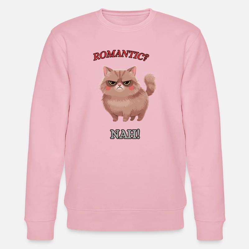 Le Chat Zéro Buck - Sweat bio CHANGER Stanley/Stella Unisexe - rose pâle