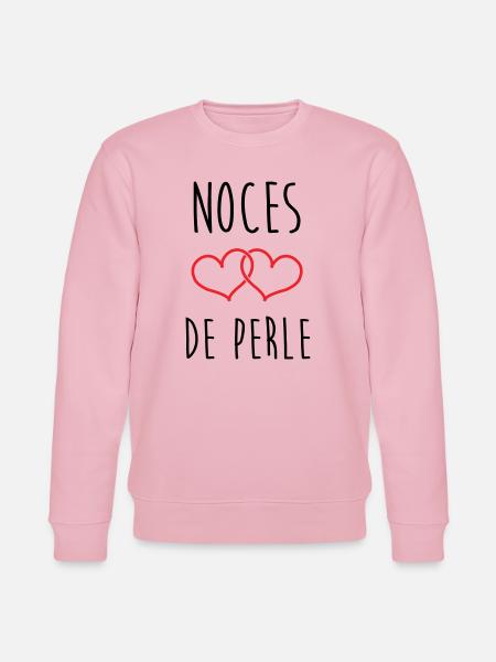 Pearl Wedding 30 Years - Stanley/Stella CHANGER Unisex Organic Sweatshirt - cotton pink