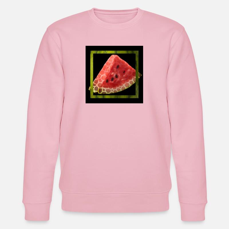 Abstrakte Wassermelone - Stanley/Stella Unisex Bio-Sweatshirt CHANGER  - Hellrosa