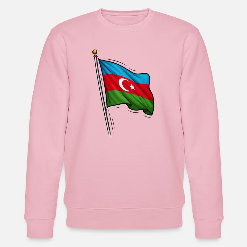 Conception du drapeau de l’Azerbaïdjan - Sweat bio CHANGER Stanley/Stella Unisexe - rose pâle