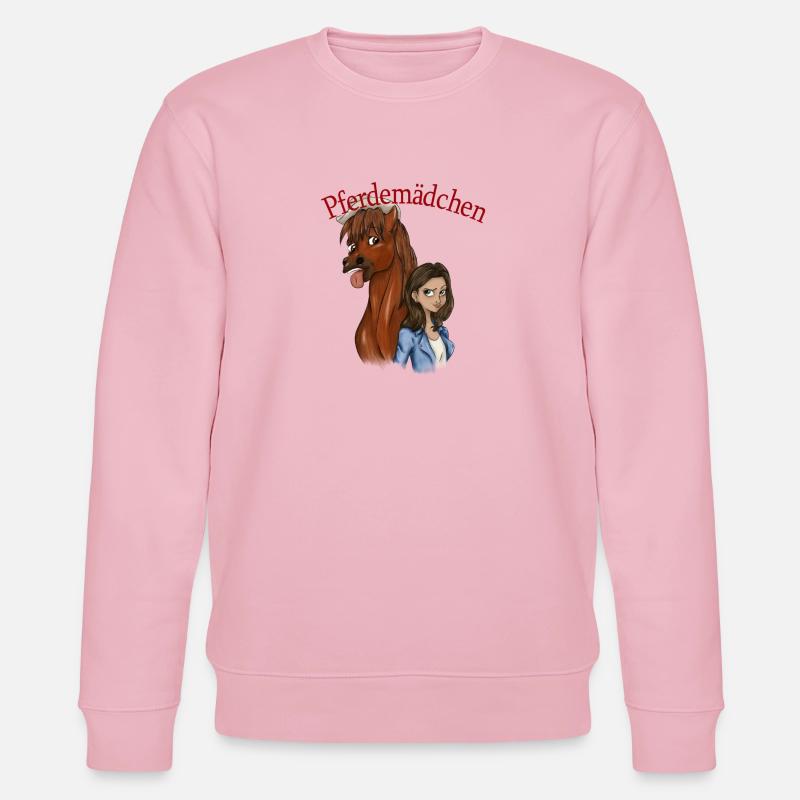 Pferdemädchen 2 - Stanley/Stella Unisex Bio-Sweatshirt CHANGER  - Hellrosa