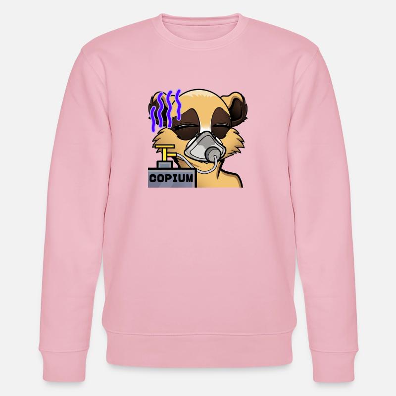 Suricate « Copium » - Sweat bio CHANGER Stanley/Stella Unisexe - rose pâle