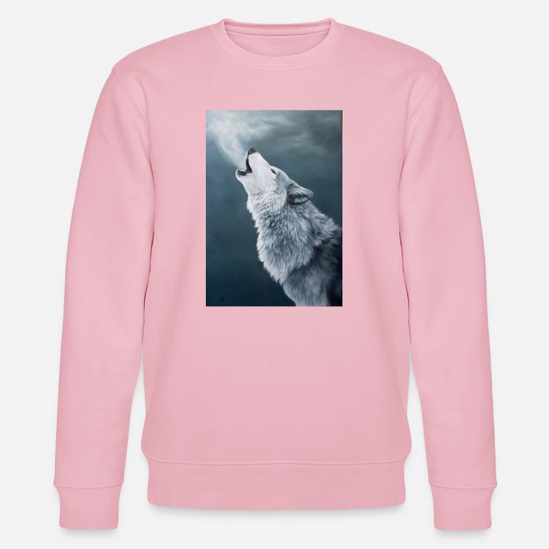 Winterlied - Stanley/Stella Unisex Bio-Sweatshirt CHANGER  - Hellrosa