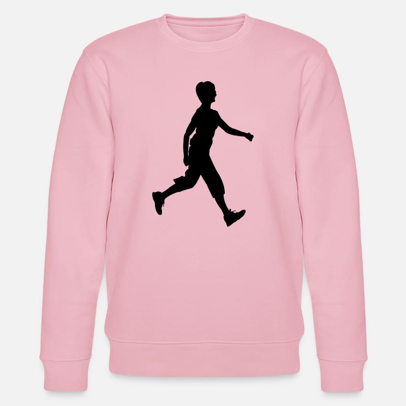 Walker Schattenfigur Logo - Stanley/Stella Unisex Bio-Sweatshirt CHANGER  - Hellrosa