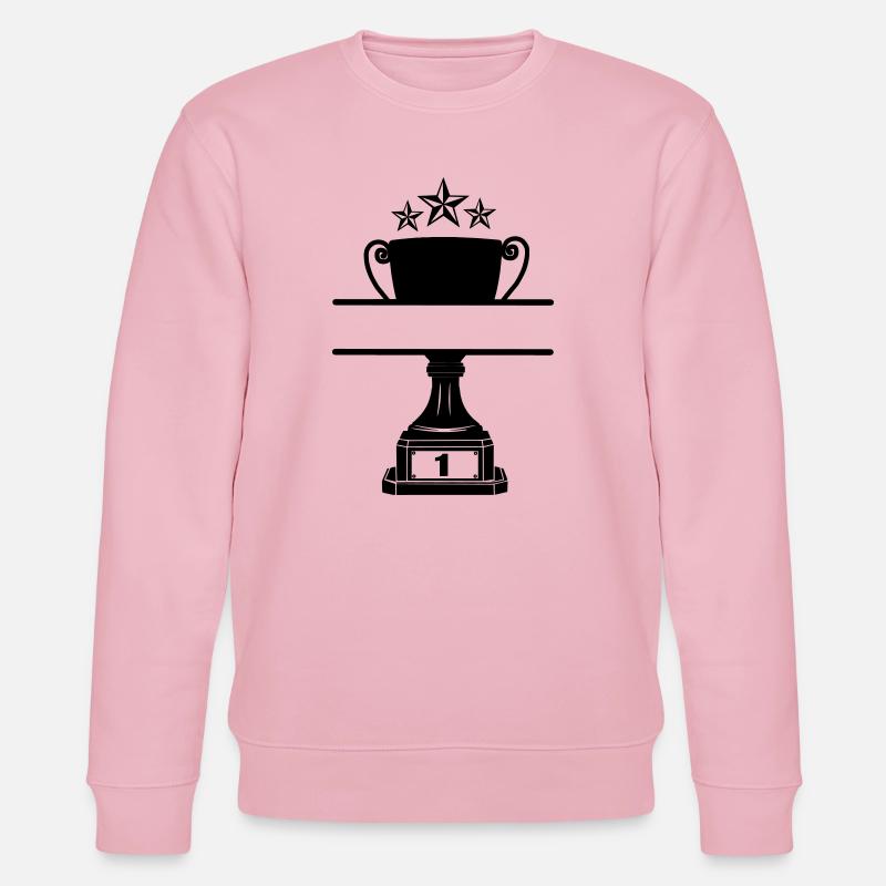 Cup with cutout for name - Stanley/Stella CHANGER Unisex Organic Sweatshirt - cotton pink