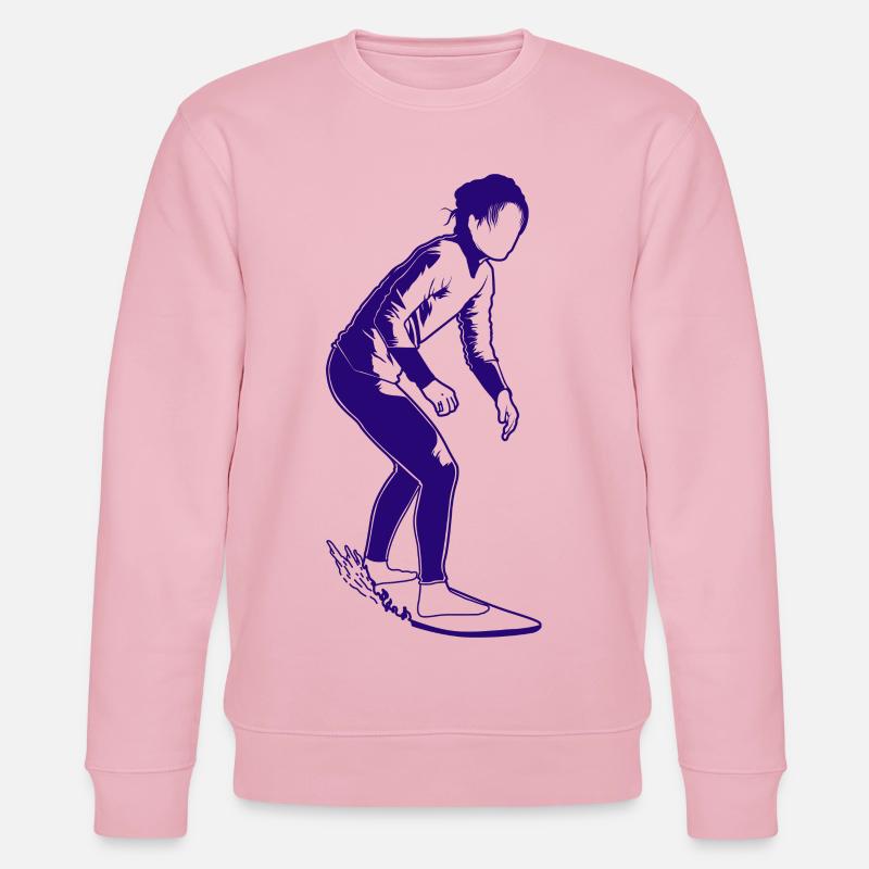 Surferin - Stanley/Stella Unisex Bio-Sweatshirt CHANGER  - Hellrosa