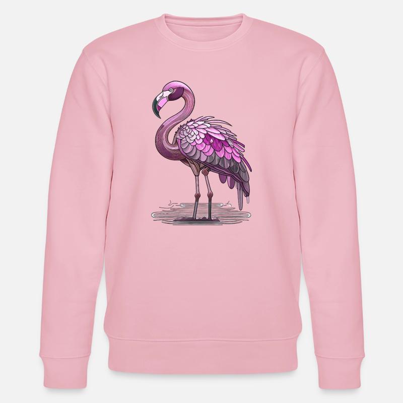 Flamingo - Stanley/Stella Unisex Bio-Sweatshirt CHANGER  - Hellrosa