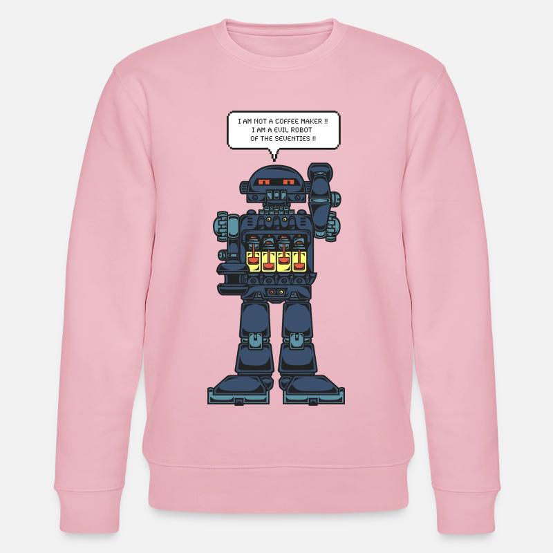 Robot alimenté par batterie - Sweat bio CHANGER Stanley/Stella Unisexe - rose pâle