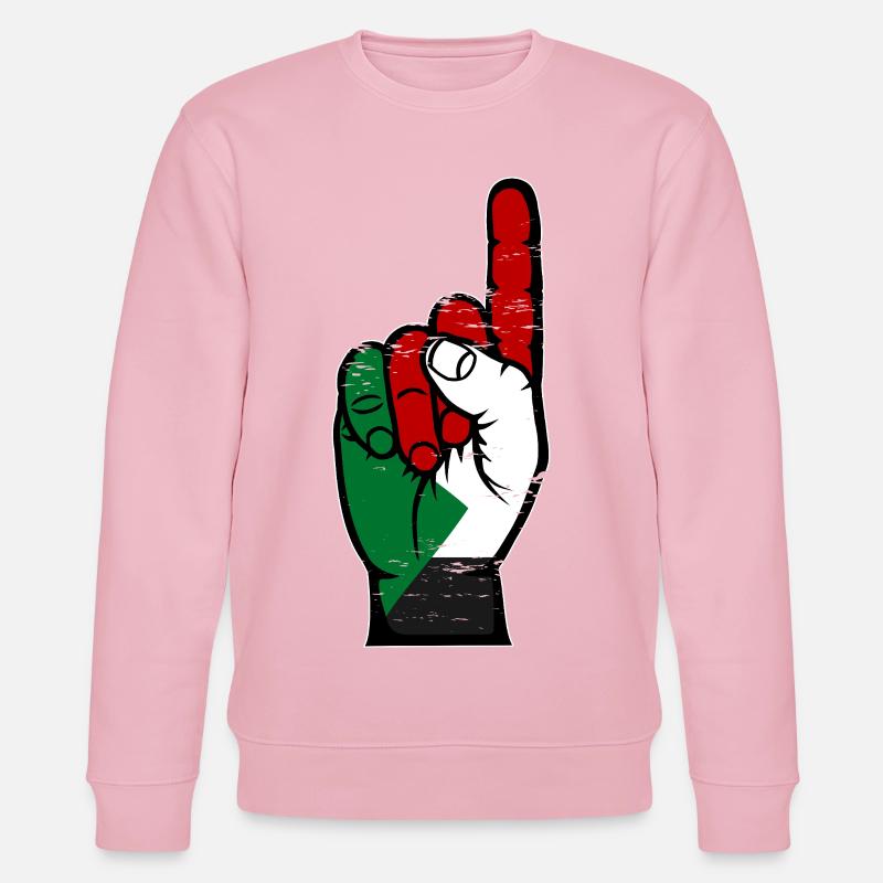 Drapeau soudanais numéro 1 utilisé - Sweat bio CHANGER Stanley/Stella Unisexe - rose pâle