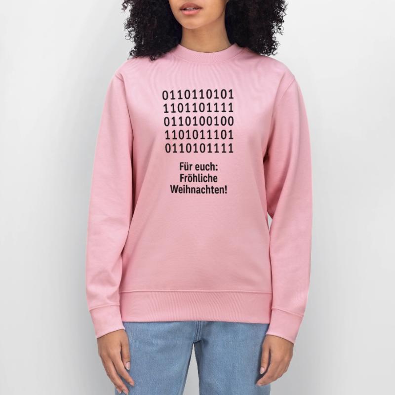 Weihnachtscode Binärmuster Stanley/Stella Unisex Bio-Sweatshirt CHANGER 