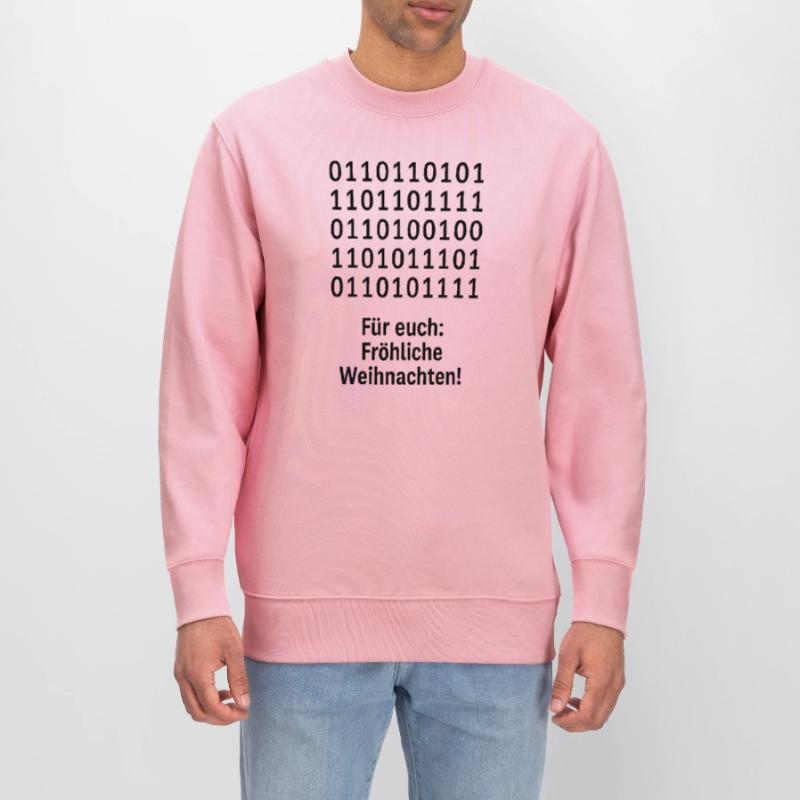 Weihnachtscode Binärmuster Stanley/Stella Unisex Bio-Sweatshirt CHANGER 