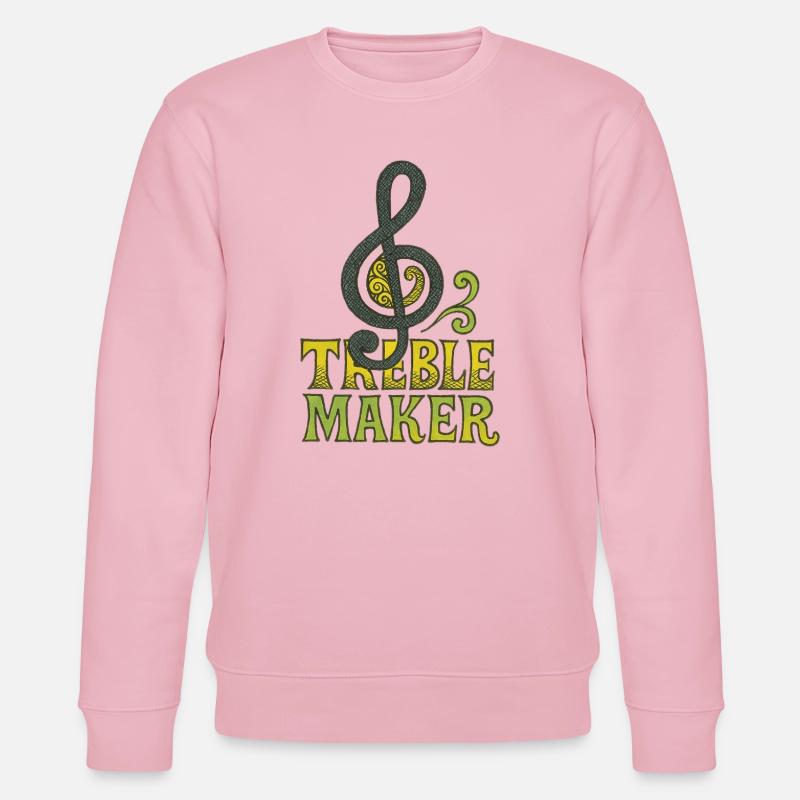 Treble Maker Logo Tee - Stanley/Stella Unisex Bio-Sweatshirt CHANGER  - Hellrosa