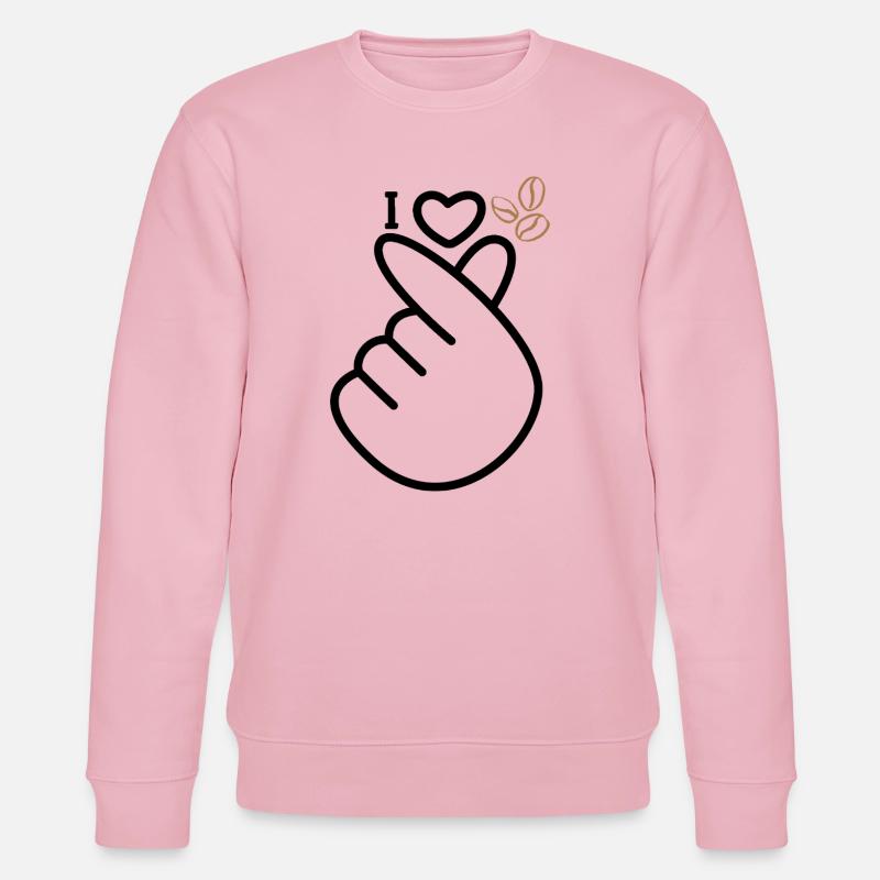 Love Coffee - Stanley/Stella Unisex Bio-Sweatshirt CHANGER - Hellrosa
