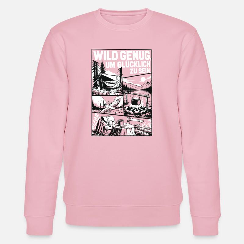 Aventure de camping assez sauvage - Sweat bio CHANGER Stanley/Stella Unisexe - rose pâle